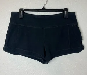 Avia Black Women's Training Shorts with Wide Waistband Size L thumbnail 1