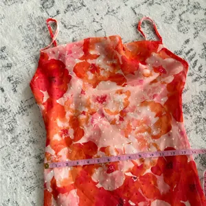 Lulus Pink Floral Swiss Dot Cowl Neck Midi Dress Size Small thumbnail 11