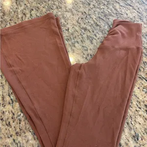 Aerie Rust Brown Waffle Flared Women's Leggings thumbnail 2