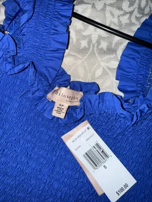 Philosophy blue dress  thumbnail 2