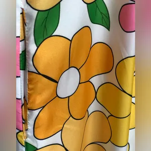 Coeur DE Vague Retro 60’s Flowers Overalls NWT!! thumbnail 8