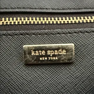 Kate Spade Tinie Laurel Way Black Leather Wristlet Wallet thumbnail 2