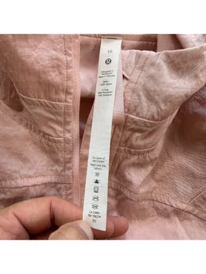 Lululemon Street to Studio Jacket Women’s 10 Dune Blush Pink Hooded Windbreaker thumbnail 4