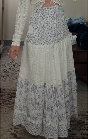 Altar'd State Floral Skirt thumbnail 1