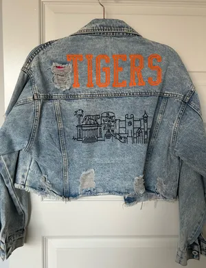 Clemson Denim Jacket Blue Size XS thumbnail 2