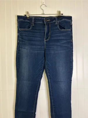 American Eagle Dark Wash Next Level Stretch Jeggings Size 14 thumbnail 2