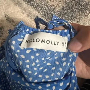💙🤍 Hello Molly Down To Georgia Dress Blue Polka‎ Dot Print Size S thumbnail 7
