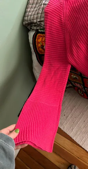 Hot Pink Knit Sweater thumbnail 2
