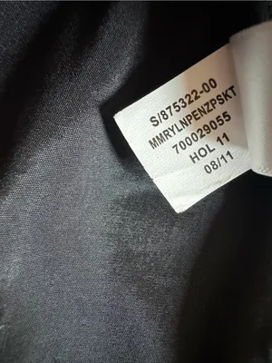 Banana Republic Women’s Size 6 Black Wool Blend Pencil Skirt Back Zip thumbnail 8