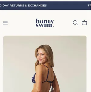 Honey Swim Bikini Blue Size M thumbnail 5