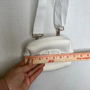 Dior Christian Dior White CD‎ Logo Crossbody Belt Bag Pouch Make Up Purse thumbnail 7