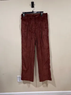 Aritzia Sunday Best Brown Harvey Pant Mid Rise Corduroy Pants Wide Leg Size 6 thumbnail 3