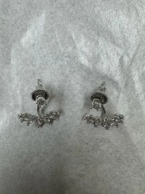 Cubic Zirconia Dangle Earrings in Silver thumbnail 2