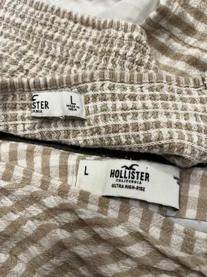 Hollister Set Two-Piece Skirt Gingham Top thumbnail 3