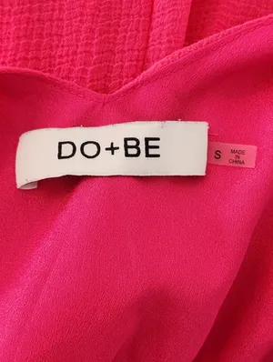 DO+BE Hot Pink Ruffle Mini Dress Size Small Wedding Guest Dress thumbnail 10