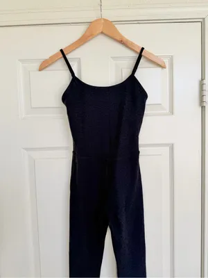 Beyond Yoga Spacedye Jumpsuit Darkest Night Pilates Workout Outfit Size XS thumbnail 4