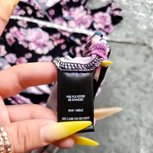 Torrid Purple/Black Floral Cold‎ Shoulder Wrap Dress thumbnail 7