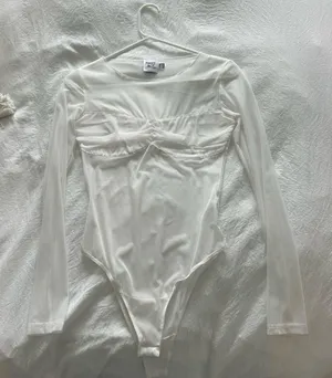 Princess Polly sheer long sleeve bodysuit  thumbnail 1