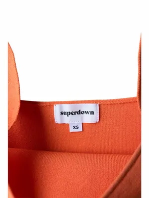 Superdown Zoe Square Neck Stretch Knit Dress XS thumbnail 8