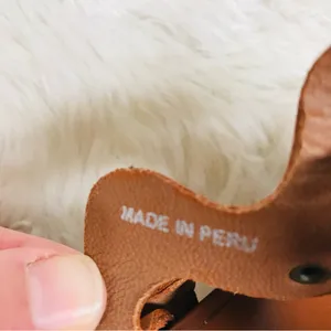 RACHEL‎ COMEY Brown Leather Mule Clog Wedge Sandal Tawny Woven Stud Size 6 thumbnail 4
