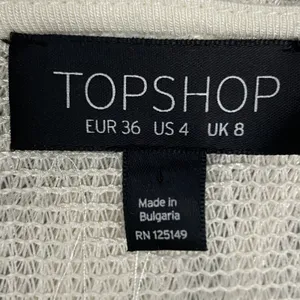TOPSHOP Sweater Womens 4 Cream Fringe Open‎ Front Cardigan Sweater Cover Up Top thumbnail 3