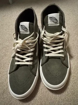 Vans Sk8-Hi Sneakers High-Top Olive 6.5 Women’s thumbnail 1