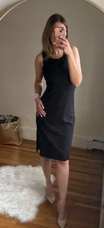 New with Tags GAP Cotton Midi Dress features back tie / Large thumbnail 1