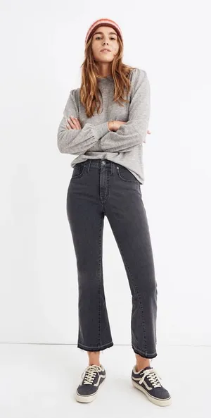 Madewell Cali Demi-Boot Jeans in Tobin Wash Size 28 thumbnail 1
