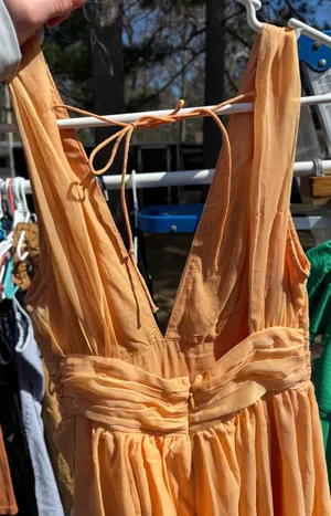 Abercrombie and fitch orange dress thumbnail 4