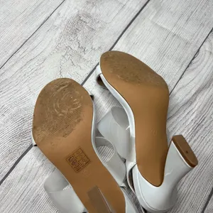 Dream Paris Heels White Slingback Open Toe Strappy Dress Sandals Shoes Size 7 thumbnail 8