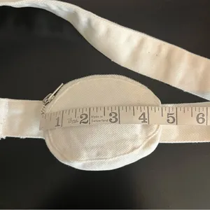 Mini Canvas fannypack Coin belt bag pouch , 45” long, 4.5”x1.5”wallet. NWOT thumbnail 6