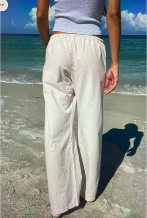 Brandy Melville Striped Pants - Pink thumbnail 5