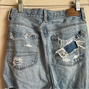 AEO Relaxed Mom‎ Jean Distressed Denim Jeans thumbnail 8