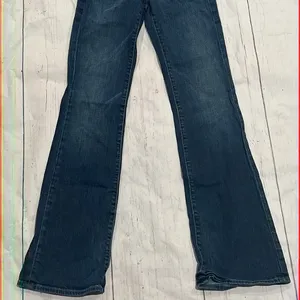 7 for all mankind blue flare jeans thumbnail 4