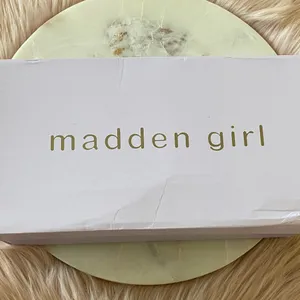 NWT Madden Girl Valerie Women's Glossy Black Slingback Heels thumbnail 10