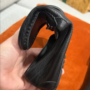 Black Leather Loafers Size 8.5 thumbnail 8