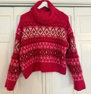 Universal Thread cozy fairisle turtleneck sweater M thumbnail 2
