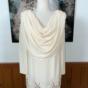 Elegant Vintage 1980s Nightworks Embroidered Mother of the Bride Dress! thumbnail 4