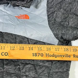 The North Face Reversible Primaloft Quilted Jacket Sz S‎ Gray W/Orange Accents thumbnail 9