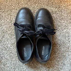 Portland Hattie Black Oxford Loafer Velvet Tie Women’s‎ 9.5 Schoolgirl Trendy thumbnail 6