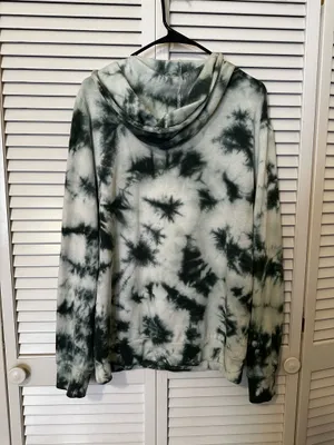 AC/DC Hoodie Urban Outfitters Rock 'N' Roll Tie-Dye thumbnail 3