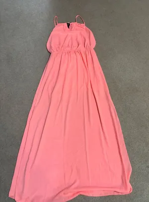 Rue21 Coral Maxi Dress with Spaghetti Straps thumbnail 1