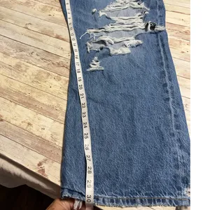 American Eagle Ex-Boyfriend Jeans Distressed 20 35W Low Rise Stretch Waistband thumbnail 6
