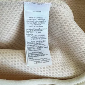 Madewell Faux Shearling Cream Cropped Half Zip Pullover Teddy Jacket thumbnail 8