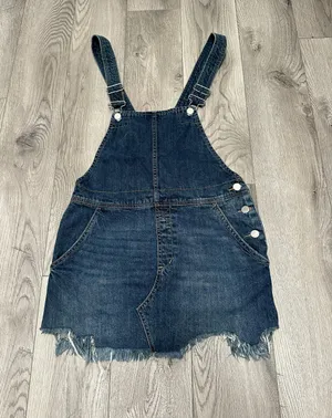 Free People Denim Overall Skirt thumbnail 1