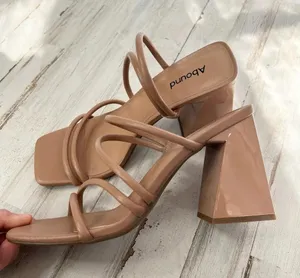 Abound Austyn Tubular Strappy Block Heeled Sandal Tan Mocha Size 9 NEW thumbnail 3