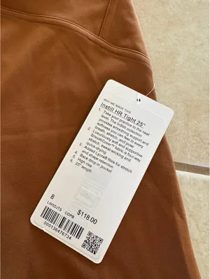 Lululemon Instill High Rise 25” Copper Brown Size 8 NWT thumbnail 4
