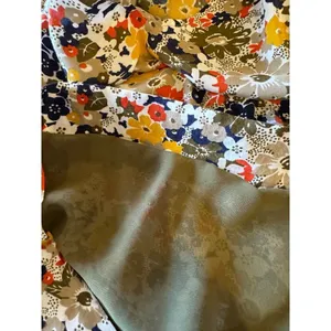 QMack Yellow Floral Print‎ V Neck Elastic Waist Blouson Mini Dress Size XS thumbnail 10
