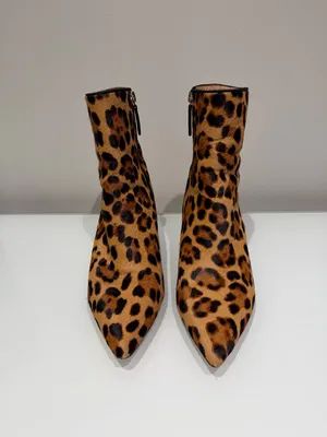 J. Crew Sadie Leopard Booties Size 7 thumbnail 4