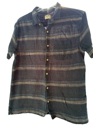 Hurley Men's Short Sleeve Button-Up Xl Beach Cruise Vacation Hawaiian Shirt thumbnail 1